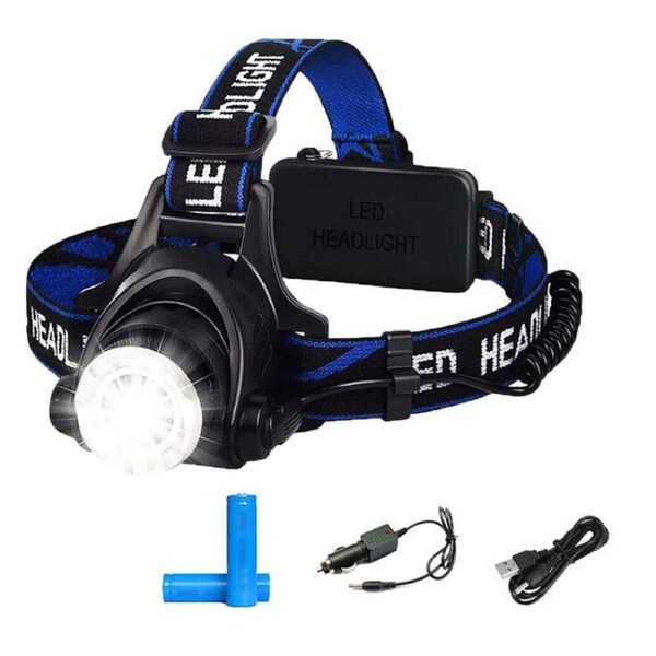 OZNALA 12000000lm USB Rechargeable Headlamp Headlight Head Torch Lamp Flashlight LED AU