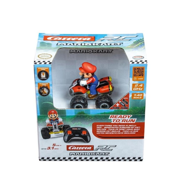 Carrera 1:40 Mario Kart Mario Quad Bike 2.4Ghz RC Radio Controlled Toy Car 6y+