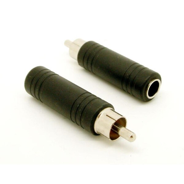 RCA male to 6.35mm 1/4" STEREO Female Audio Adapter Converter