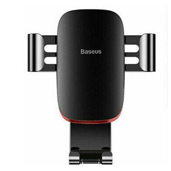 Baseus Metal Gravity Car Phone Holder CD Slot Mount Clip for iphone Samsung black
