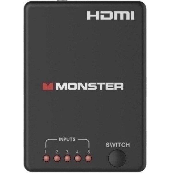 Monster 5-Way 4K HDMI Switch with Remote