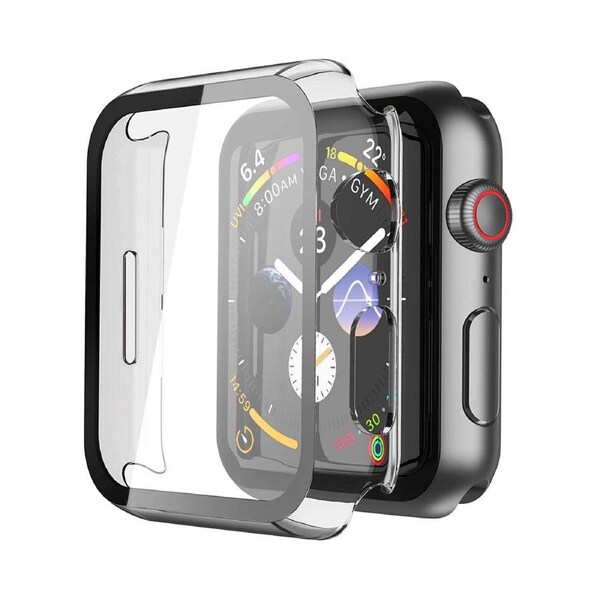 ZUSLAB for Apple Watch Ultra 2 (2023) 49mm Hard Case with Tempered Glass Screen Protector Ultra 2 Thin Anti Fall Tough Protective Cover - Clear