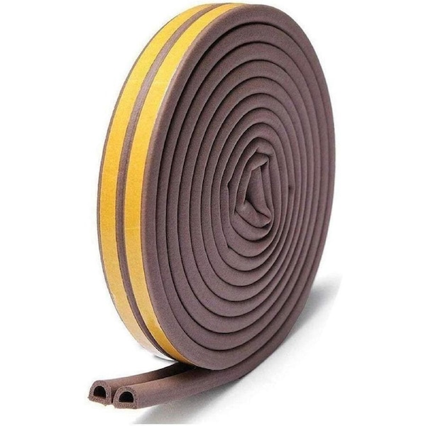 6M D Rubber Self Adhesive Seal Weather Strips Tape Door Window Draught Excluder