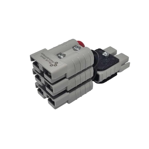 Blue Bar 50 amp Anderson Style Plug Single to Triple Grey Mini Adaptor