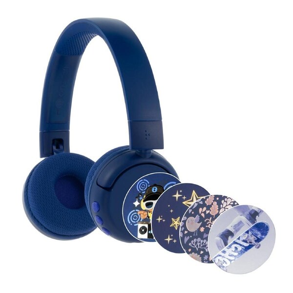 BuddyPhones POPFun Wireless Headset Deep Blue
