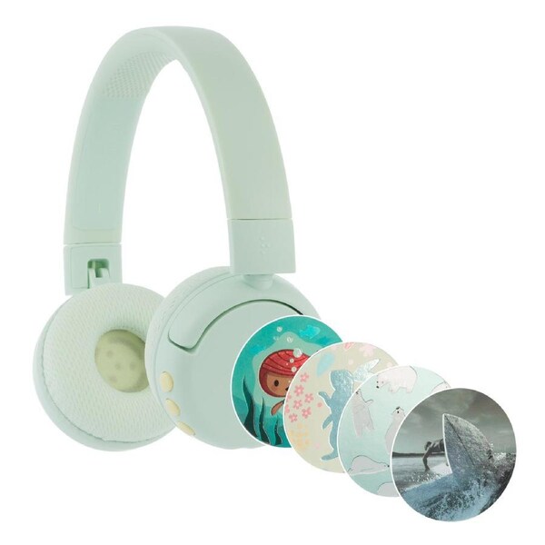 BuddyPhones POPFun Wireless Headset Ocean Green