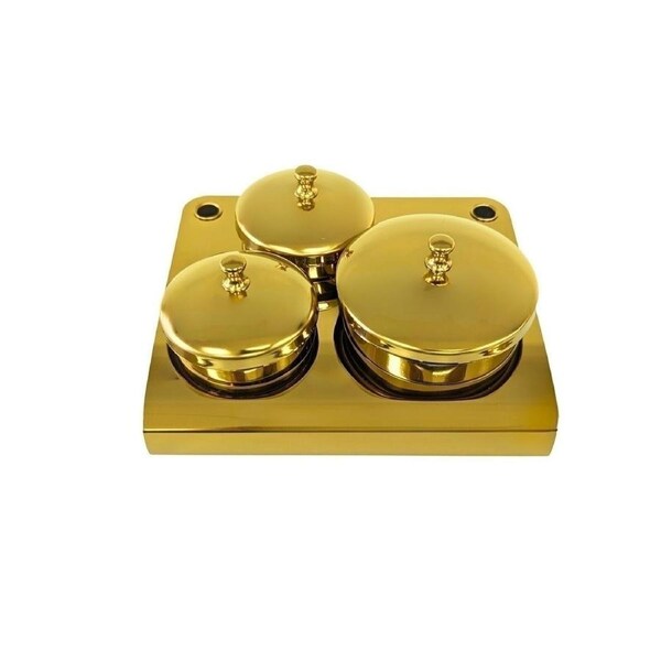 3 pcs Mini Acrylic Dip Dipping Powder & Liquid Set Container Jar Organizer Tray