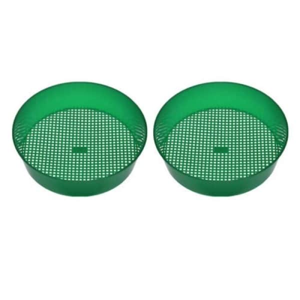 2pcs Garden Sieve Composy Soil Sand Green Stone