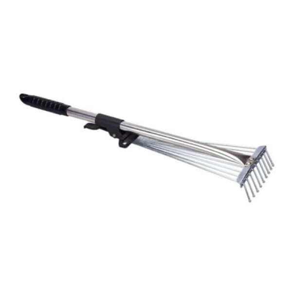 Telescopic Handle Adjustable Head Garden Leaf Rake