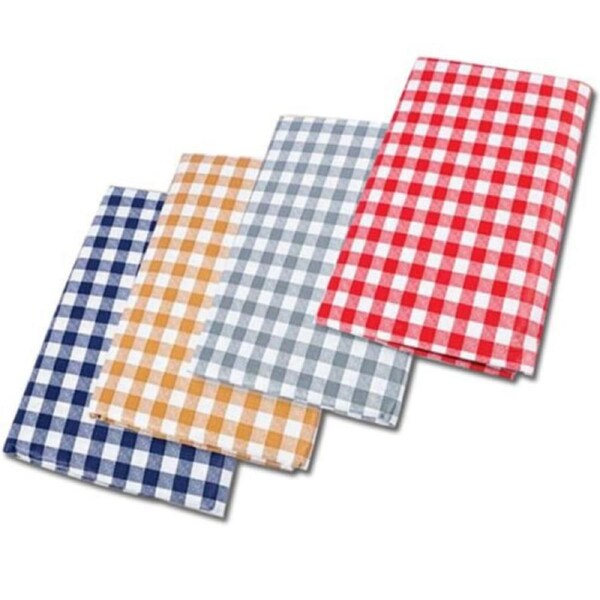 4x Reusable Checkered Table Cloth
