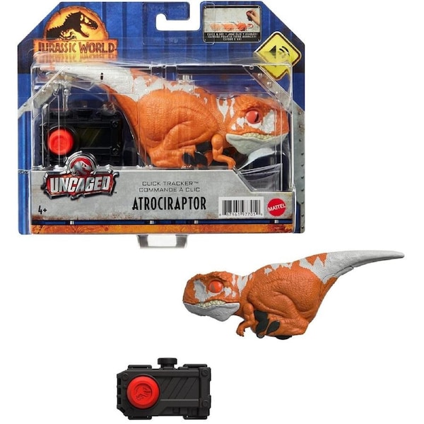 Jurassic World Dominion- Atrociraptor -Uncaged Click Tracker Dinosaur Ages 4+ Dino