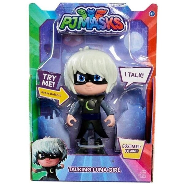 PJ Masks Deluxe Talking Luna Girl 15cm Poseable Action Figure for Kids