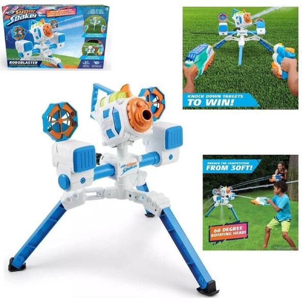 Nerf Super Soaker Robo Blaster Automatic Soaker Blasting Machine Water Play Aqua