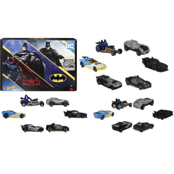 Hot Wheels Batman Character Car 6 Pack Ages 3+ Toy Cars Race Justice League Play