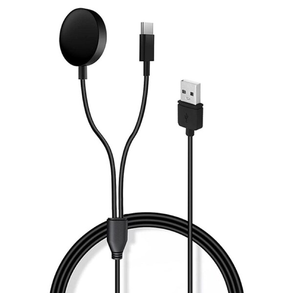 ZUSLAB 2 in 1 Samsung Galaxy Watch Charger for Watch 6/5/4/3/Active 2/1 & Galaxy S22 Ultra/S22+/S22 Replacement USB Charging Cable (1 Metre)