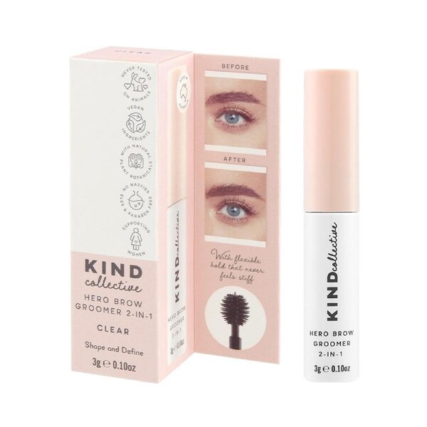 KIND Collective Hero Brow Gel Groomer 2 in 1 - Clear