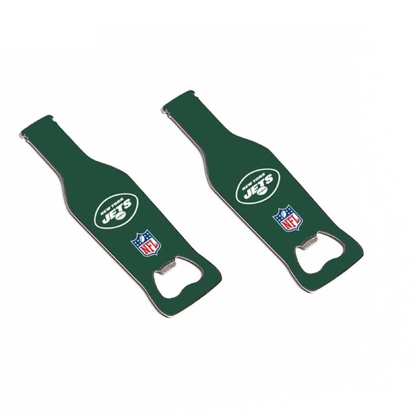 2x NFL New York Jets Bottle Opener 10cm Magnetic Beer/Soda Cap Remover Bar Tool