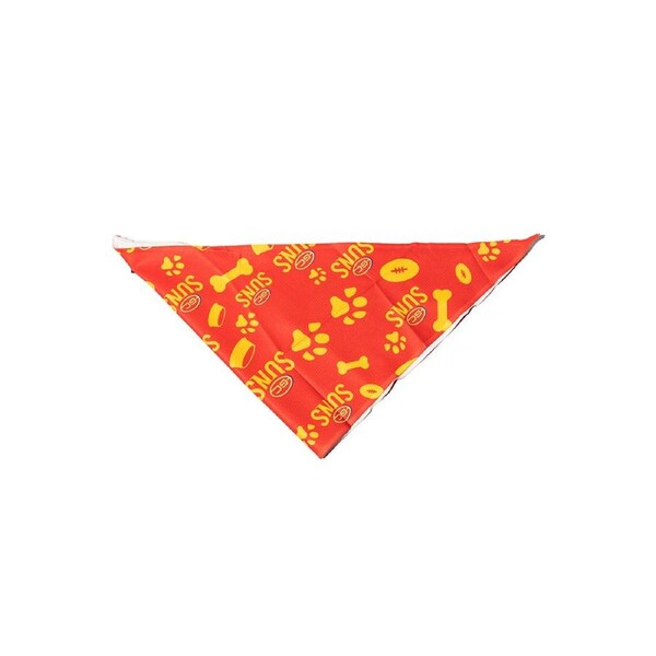 AFL Gold Coast Suns Pet Bandana L Dog 44cm Collar Triangle Neckerchief Accessory