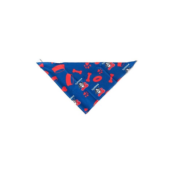 NRL Newcastle Knights Pet Bandana S Dog 28cm Collar Triangle Neck Accessory
