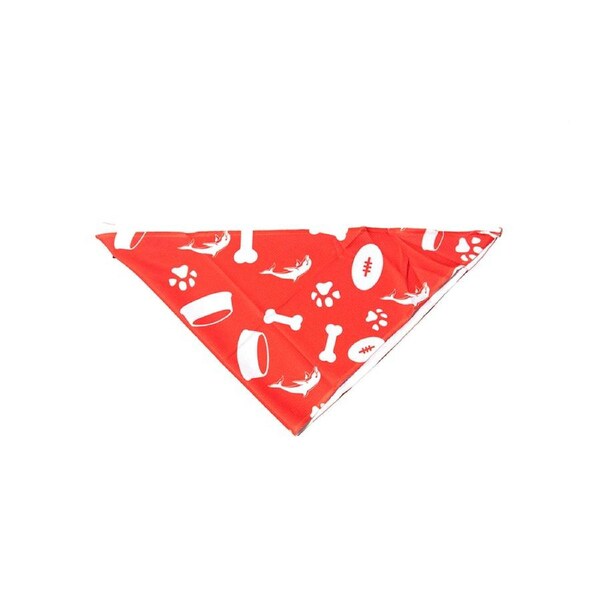 NRL Dolphins Pet Bandana S Dog 28cm Collar Triangle Scarf Neckerchief Accessory
