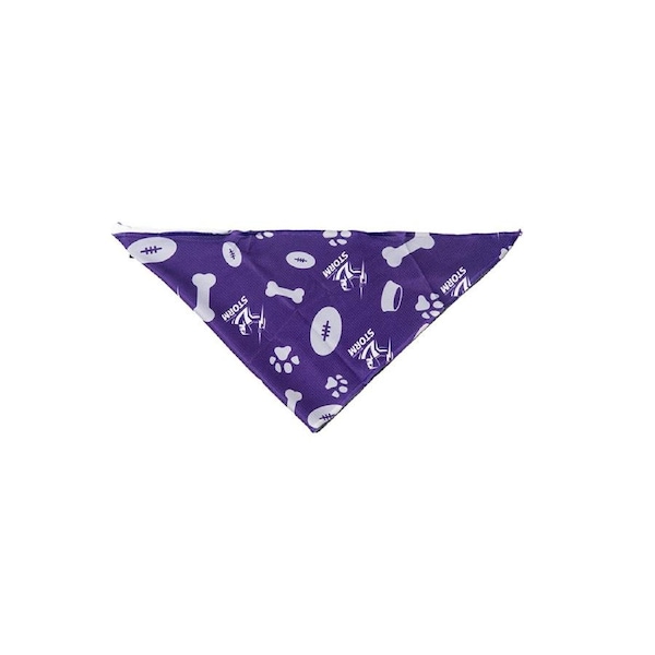 NRL Melbourne Storm Pet Bandana S Dog 28cm Collar Triangle Neckerchief Accessory