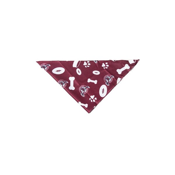 NRL Manly Sea Eagles Pet Bandana S Dog 28cm Collar Triangle Scarf Accessory