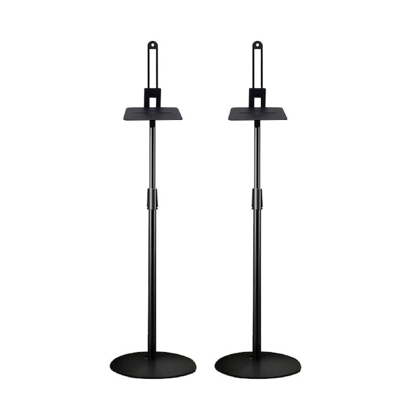 Alston Satellite Speaker Stand Height Adjustable 101-165cm Stand Bookshelf Speaker Stand Set of 2 Floor Stand Mount for Speaker Samsung Q990 Q930 9500s