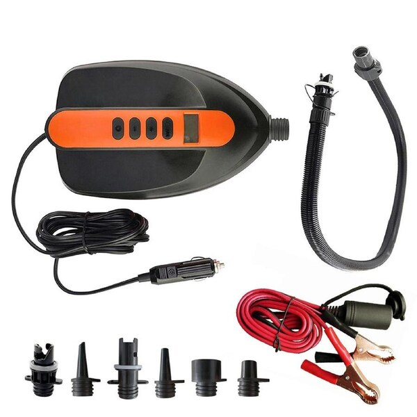 HT781 High Pressure SUP Electric Air Pump 12V DC Paddle Board 16 PSI Auto-Off