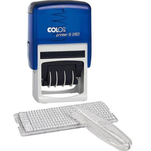 Colop S260 Do It Yourself Stamp DIY Set Blue
