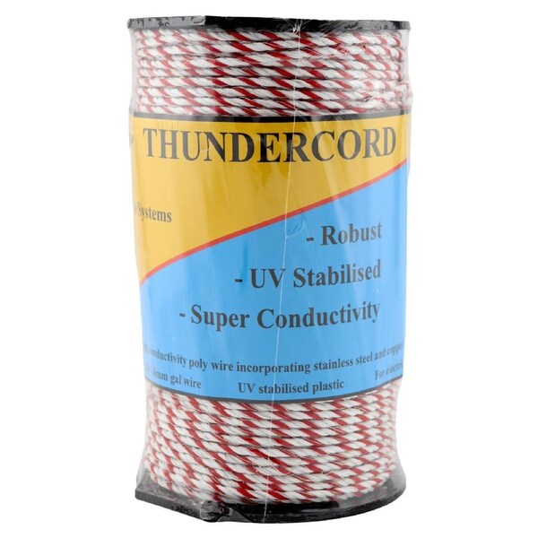 Thunderbird 200m Thundercord Electric Fence Poly Wire - EF-52