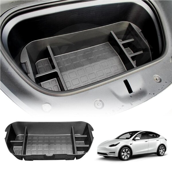 Tesla Model Y 2022-2025 Front Trunk Cargo Organizer Frunk Storage Box Organiser Tray Accessories