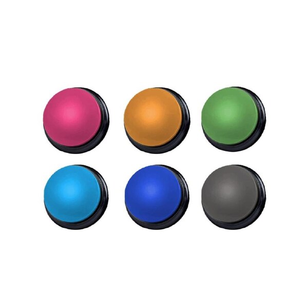 Tech4Pets 6-Pack Talking Buttons: Make Pet Communication Fun and Interactive