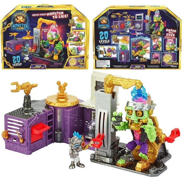 Treasure X Monster Gold Mega Monster Lab 20 Levels of Adventure Ages 5+ New Toy