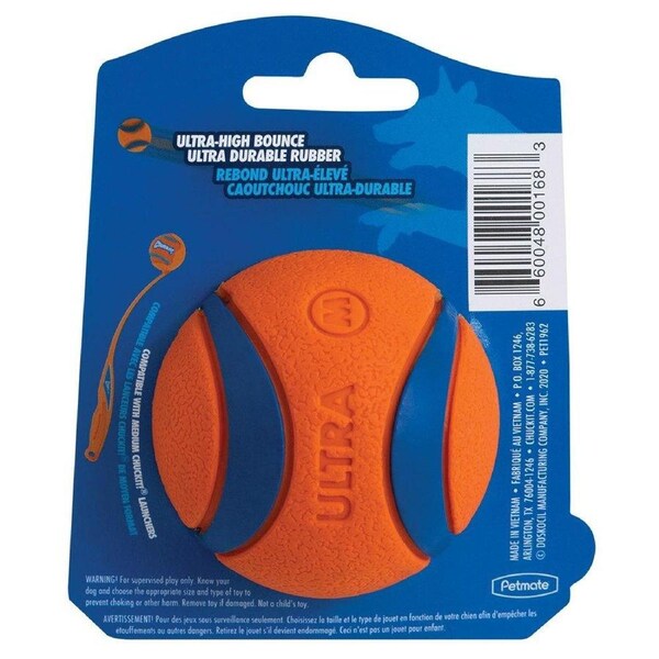 CHUCKIT! Ultra Ball For Dogs Medium 6cm (1 Pack)