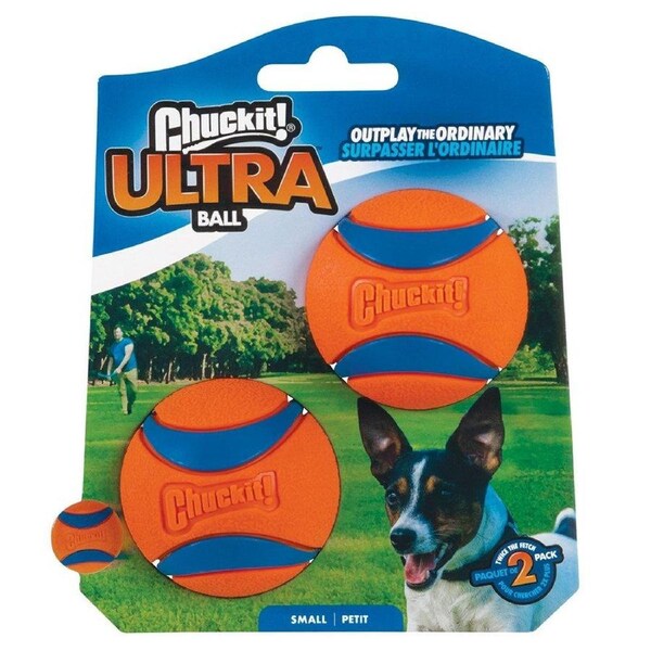 CHUCKIT! Ultra Ball For Dogs Small 5cm (2 Pack)