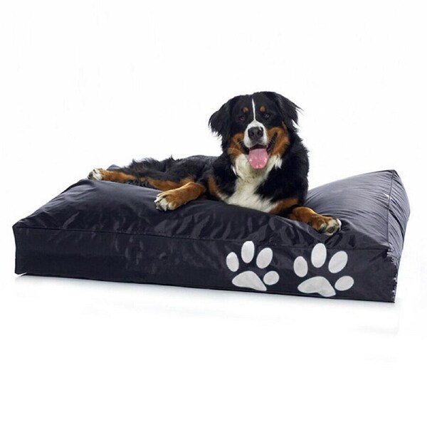 Qttie 70X100CM Pet Dog Cat Bed Bean Bag Outdoor Waterproof PVC Nylon Mats Mattress Cushion-3 Colors Black