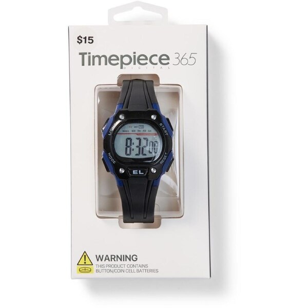Timepiece 365 Men's Tough Digital Watch - Black