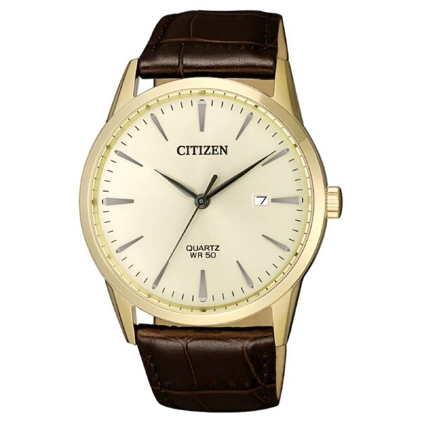 Citizen Gold Dial Stainless Steel Dress Men's Watch (BI5002-14A)