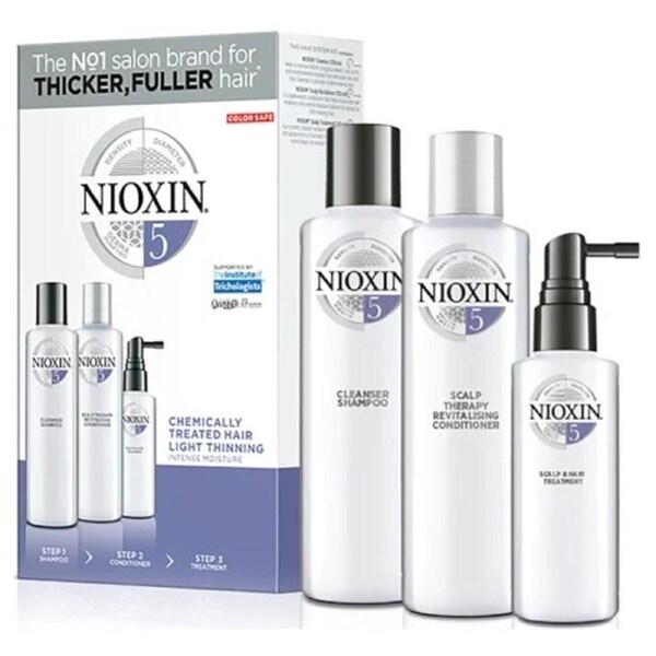 Nioxin 3D Trial Kit System 5 Professional Hair Treatment (150ml x2, 50ml x1)