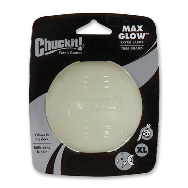 CHUCKIT! Max Glow Ball For Dogs Extra Large 9cm (1 Pack)