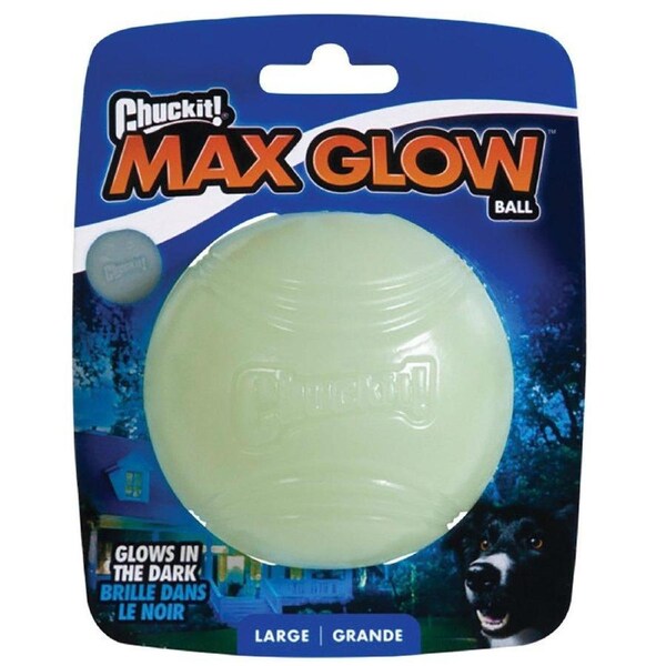 CHUCKIT! Max Glow Ball For Dogs Large 7.5cm (1 Pack)