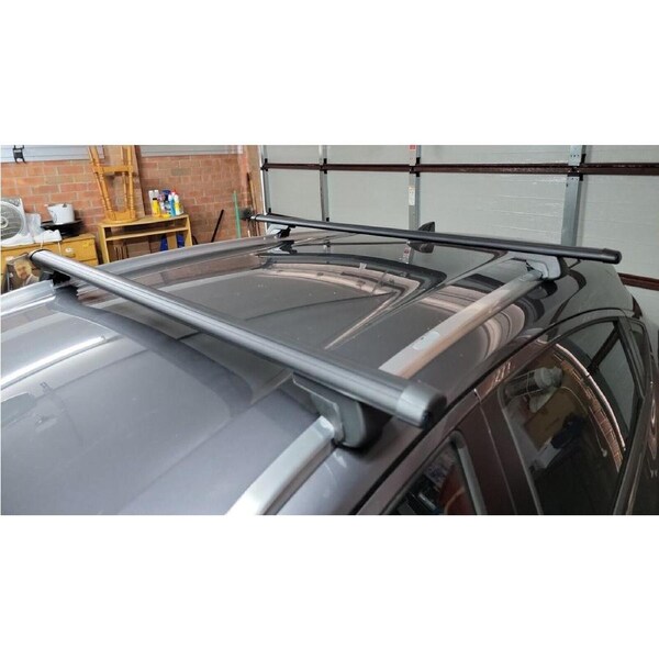 2xBLACK Roof Racks / Cross Bars for Audi Q7 2006-2014 NEW