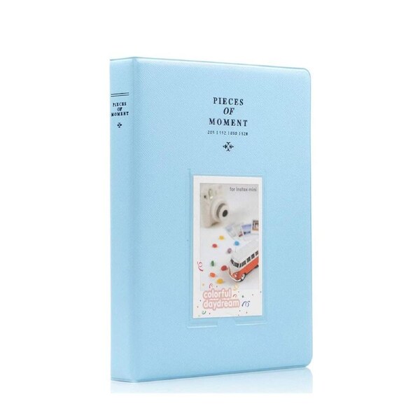 Vivva 128 Pockets Album Case Storage For Polaroid Photo FujiFilm Camera Instax - 8 Colours Blue