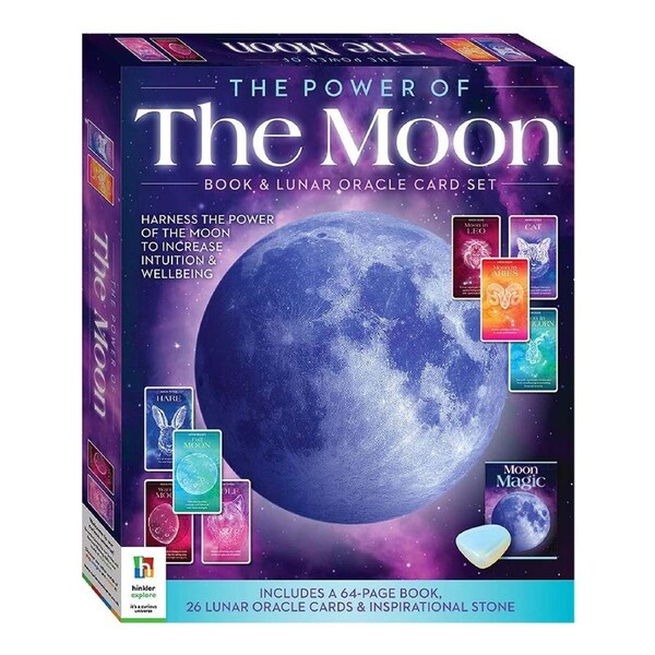 Elevate The Power of the Moon Book And Lunar Oracle Card Set Spiritual Health