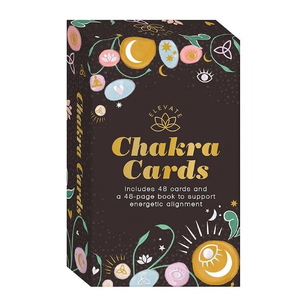 Elevate Chakra Cards Wellness Vibes Cards And Book Kit Mindfulness Spiritual