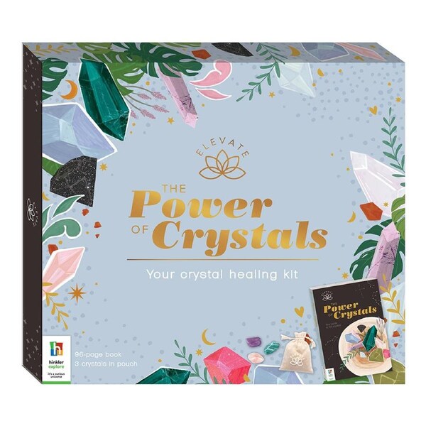 Elevate The Power of Crystals Mindful Wellness Book Kit Spiritual Health