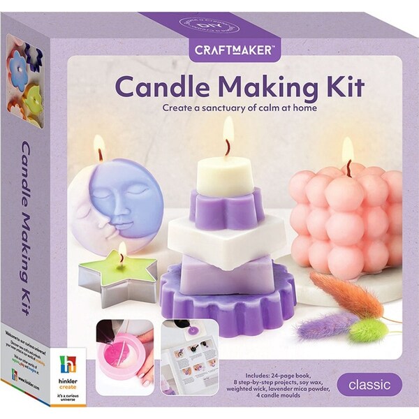 Craft Maker Candle Making Kit Classic Art/Craft Activity Set Hobby Project