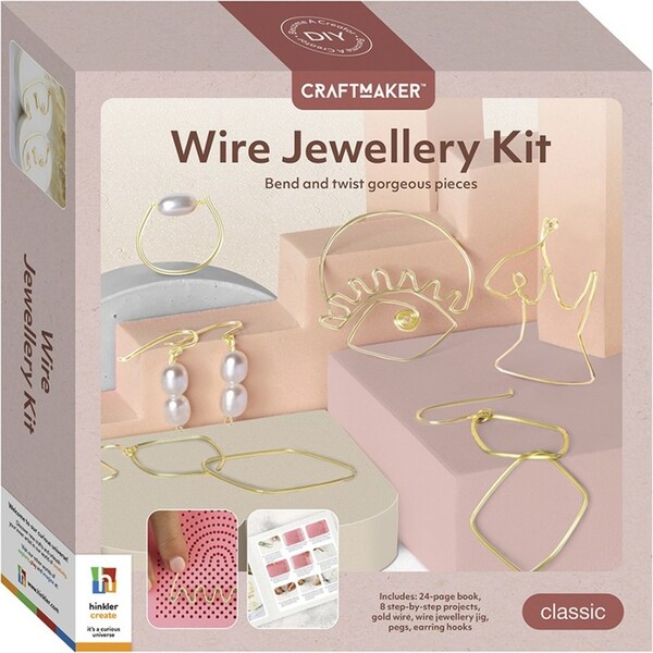 Craft Maker Wire Jewellery Kit Deluxe Art/Craft Set Activity Hobby Project