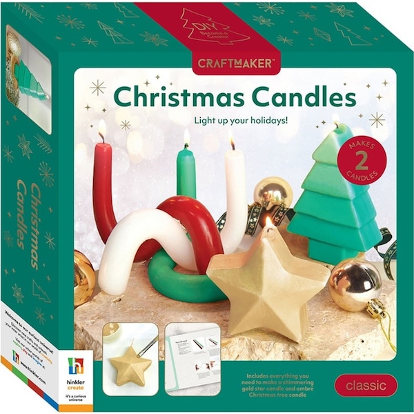 Craft Maker Christmas Candles Kit Classic Art/Craft Sctivity Set Project