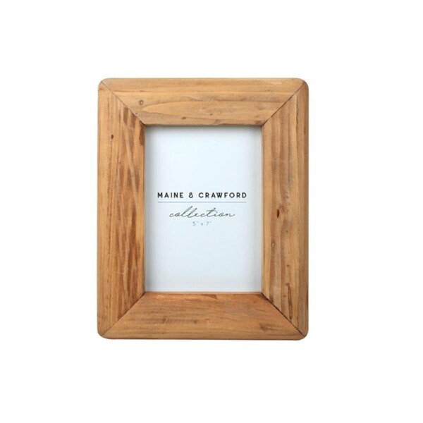 Maine & Crawford Coleen 27x22cm Pine Photo Frame Picture Holder Decor Brown